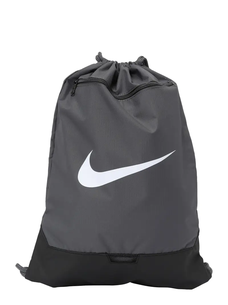 NIKE Borsone sportivo da palestra 'Brasilia' grigio scuro / nero / bianco miniatura 2