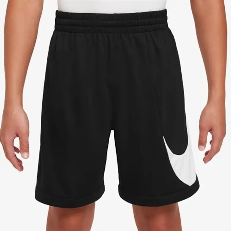 Nike Boy's Pantaloncini B Nk DF Multi+ Swoosh Short, Black/White/Black, FV0269-010, XL miniatura 2