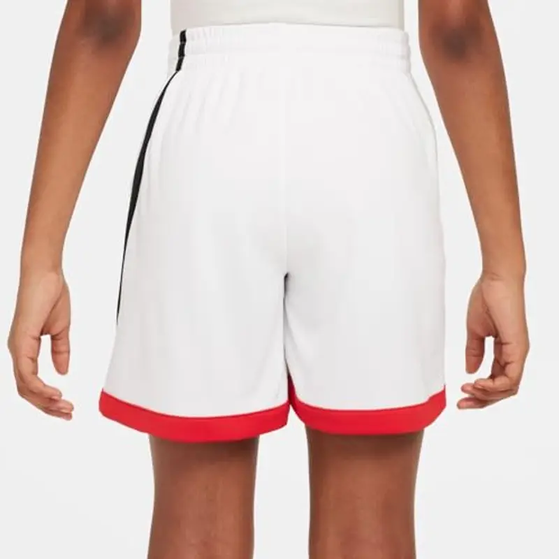 Nike Boy's Pantaloncini B Nk DF Multi+ Swoosh Short, White/Black/University Red, FV0269-100, XS miniatura 3