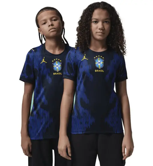 Brasile Away 26 Jr - maglia calcio - ragazzo Blue