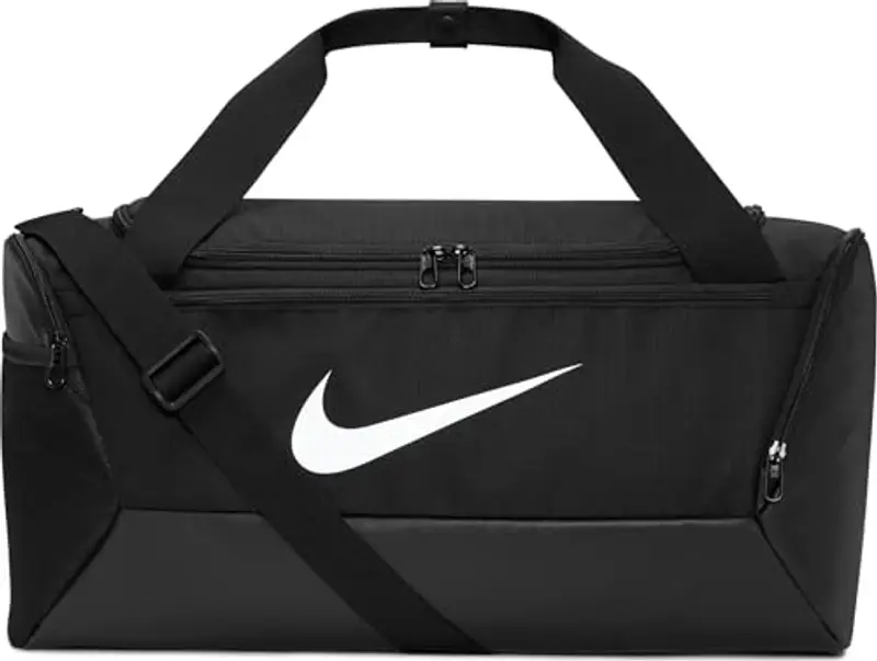 Nike Brasilia Borsa Sportiva Unisex Adulto, Nero/Bianco, S/41 L