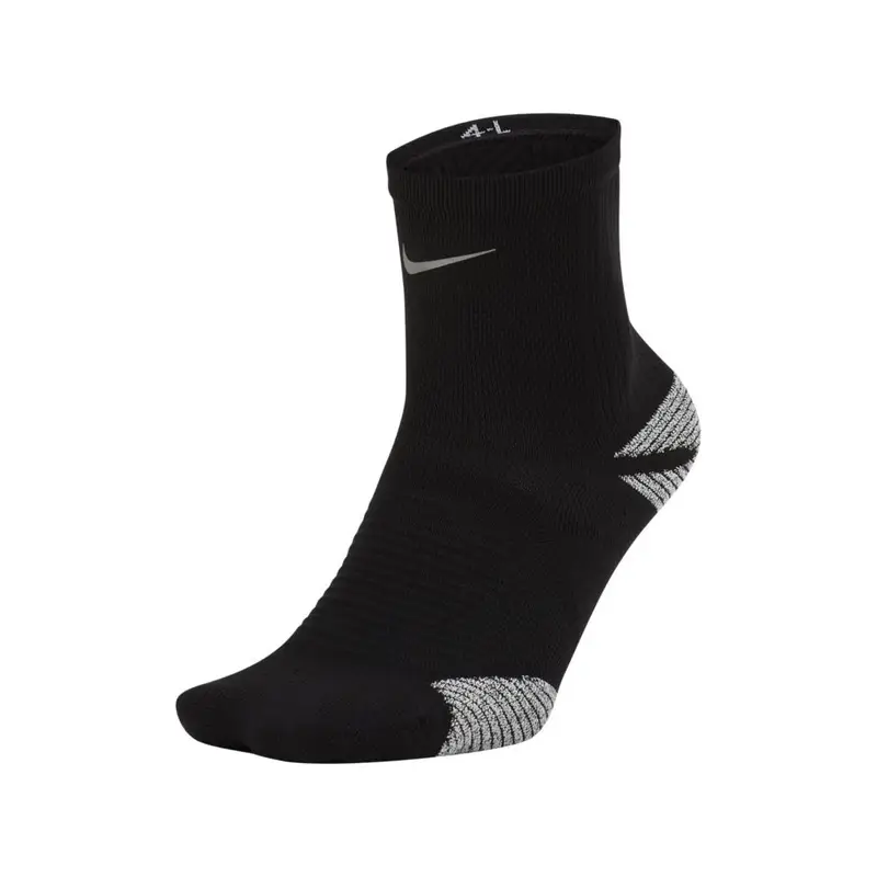 Calze Ankle Racing Nero Grigio Unisex Eur 38 5/40 5 - 6-7 5