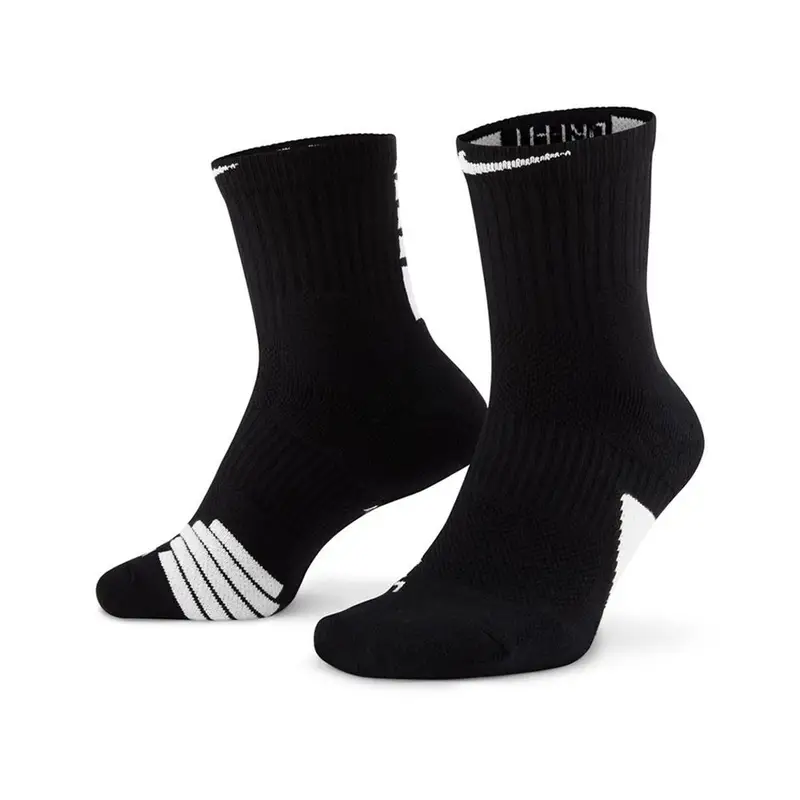 Calze Basket Elite Mid Nero Bianco L