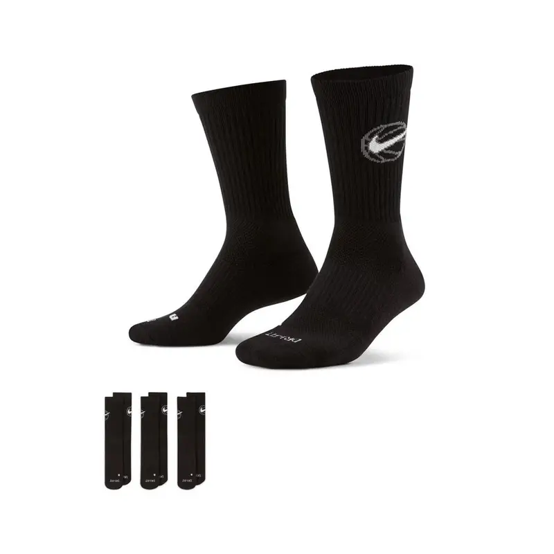 Calze Basket X3 Everyday Crew Nero S