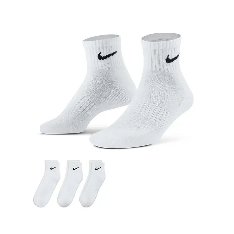 Calze Quarter Tris Pack Bianco XL