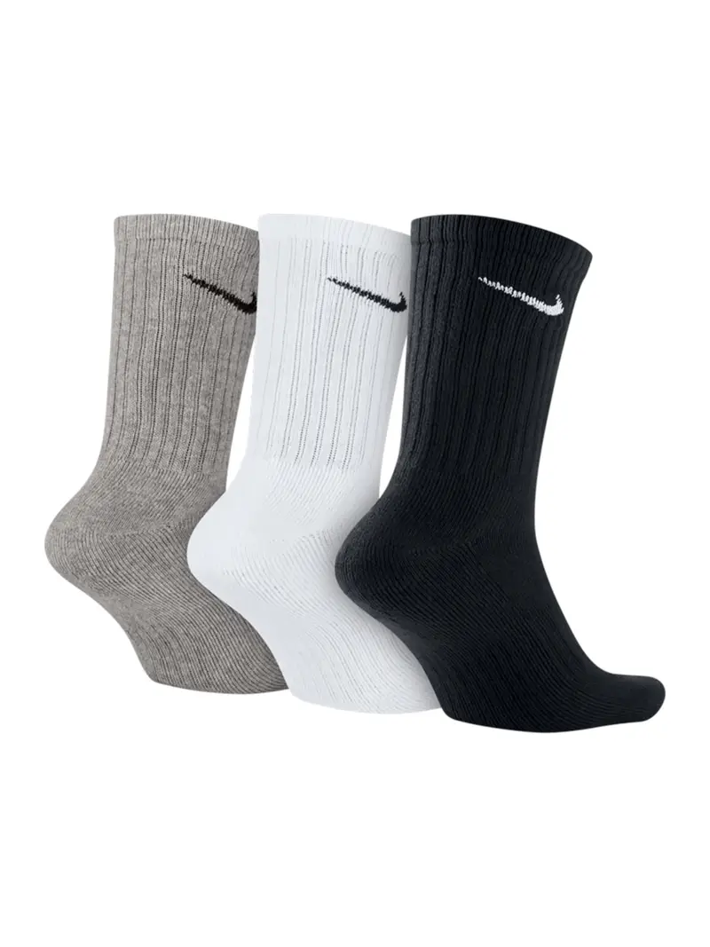 NIKE Calzino sportivo greige / nero / bianco miniatura 2
