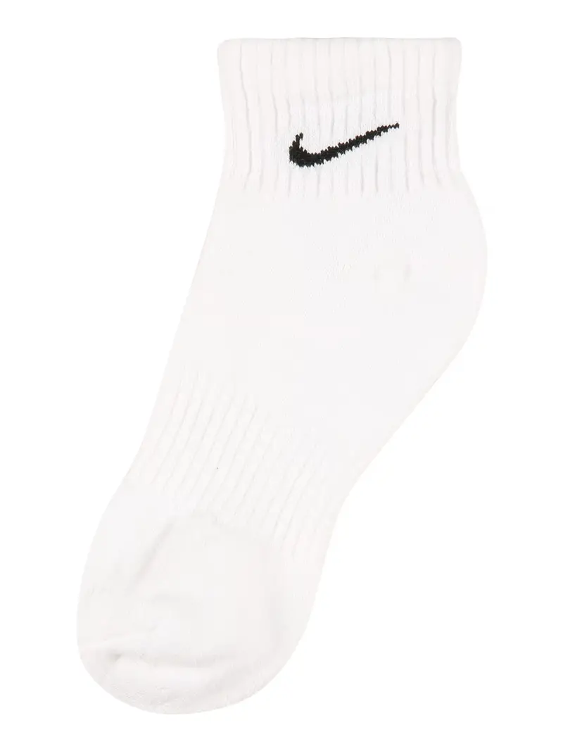 Calzino sportivo nero / bianco miniatura 2