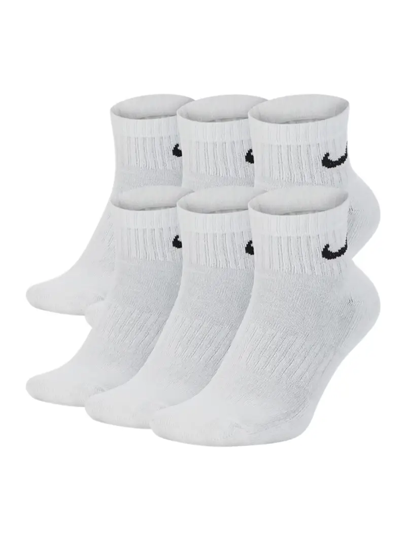 Calzino sportivo nero / bianco miniatura 3