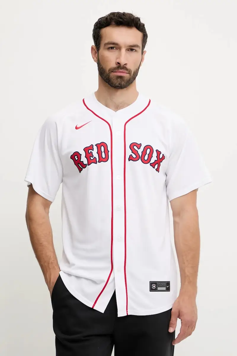 camicia Boston Red Sox uomo colore bianco LM25-BQHO-BQ-1U2