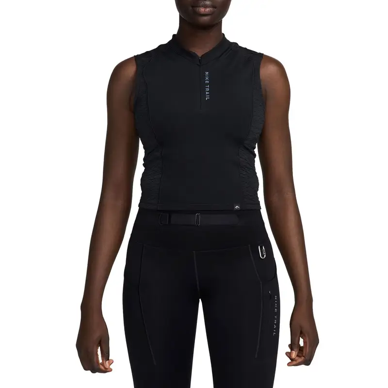 CANOTTA 1/2 ZIP DRI-FIT TRAIL DONNA Nero