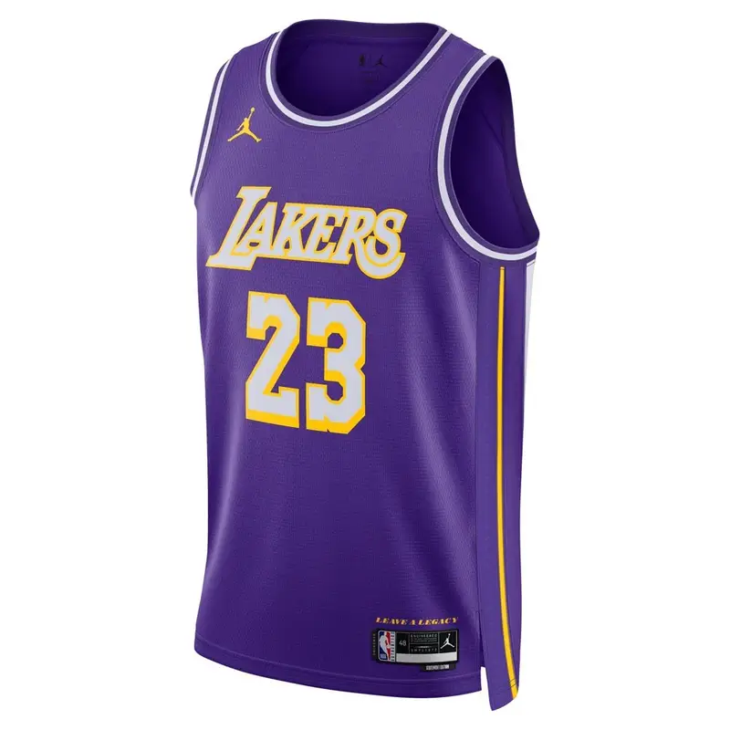 Canotta Basket Gara Nba Lakers Lebron Viola James Lebron 23 Uomo M