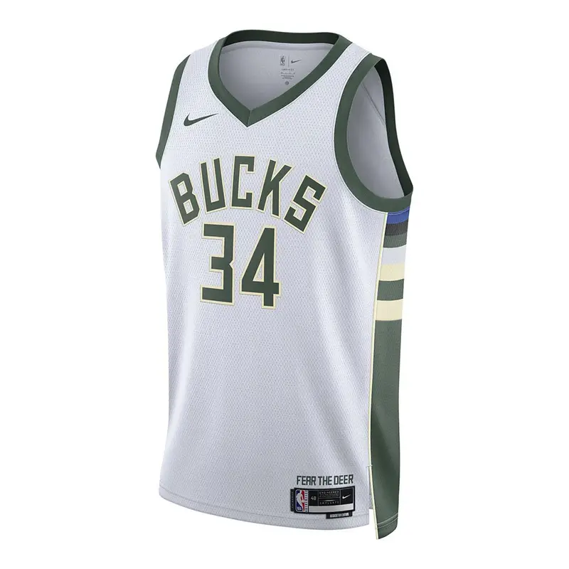 Canotta Basket Nba Bucks Anteto 22 Bianco Verde Uomo S