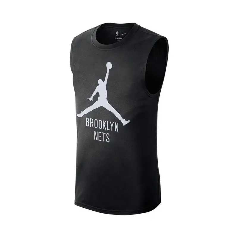 Canotta Basket Nba Nets Jordan Nero Bianco Uomo M