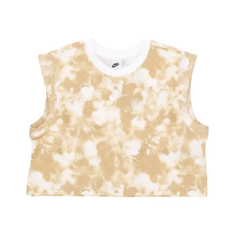 Canotta Corta Donna Sportswear Wave Dye Cropped Tee Coconut Milk/sail