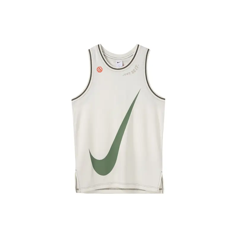 Canotta da Basket Nike Dri-FIT DNA con Logo Stampato Girocollo Senza Maniche Uomo Top Bianco DX6137-133 M