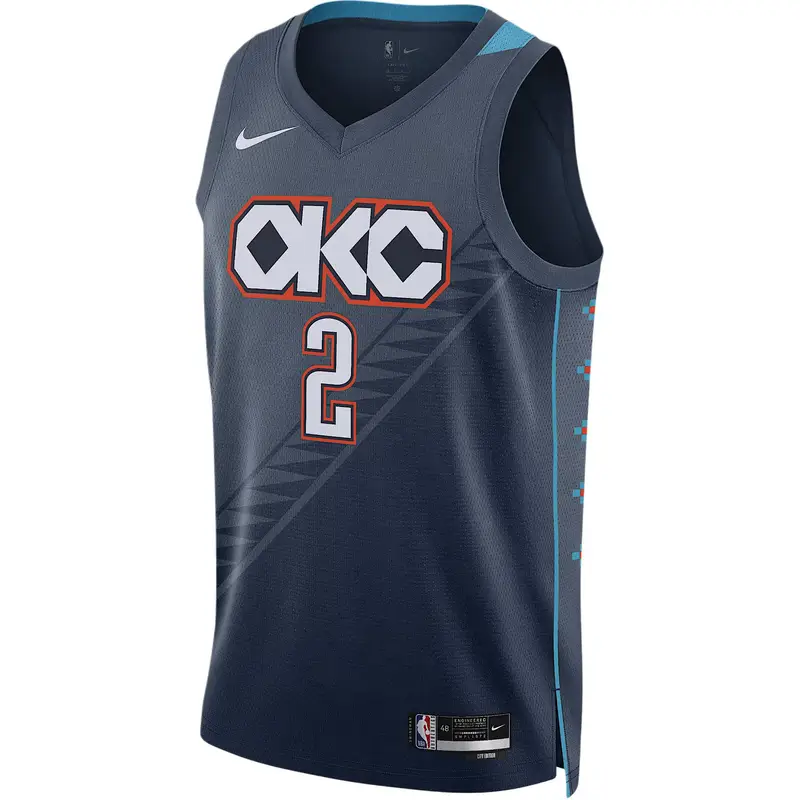 Canotta da basket senza maniche Nike NBA FW25 Shai Gilgeous-Alexander City Edition Dri-FIT da uomo HM5990-437 M