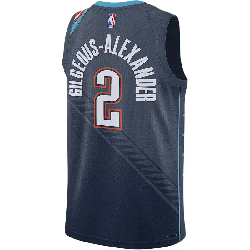 Canotta da basket senza maniche Nike NBA FW25 Shai Gilgeous-Alexander City Edition Dri-FIT da uomo HM5990-437 S miniatura 2
