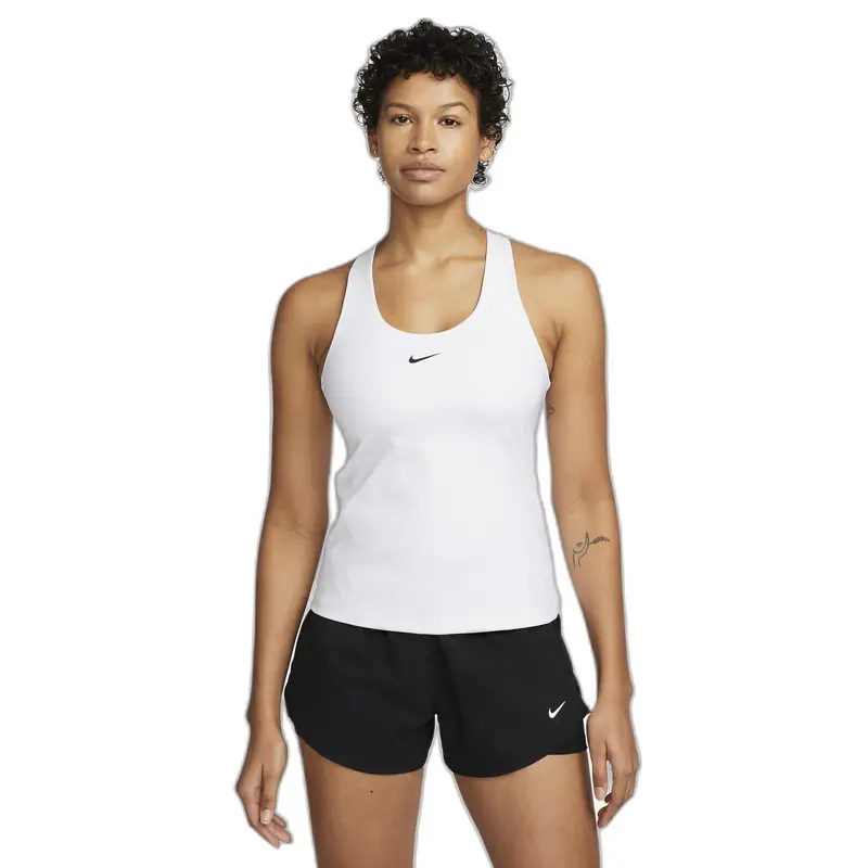 Canotta da donna Nike Dri-Fit Swoosh Blanc