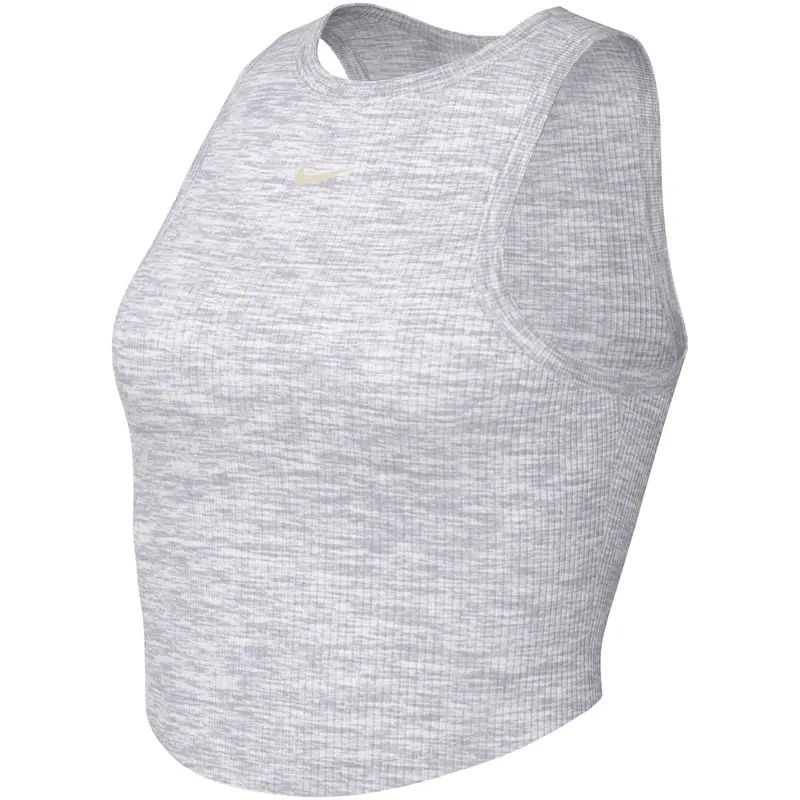 Canotta donna a coste aderente Nike Essentials Blanc