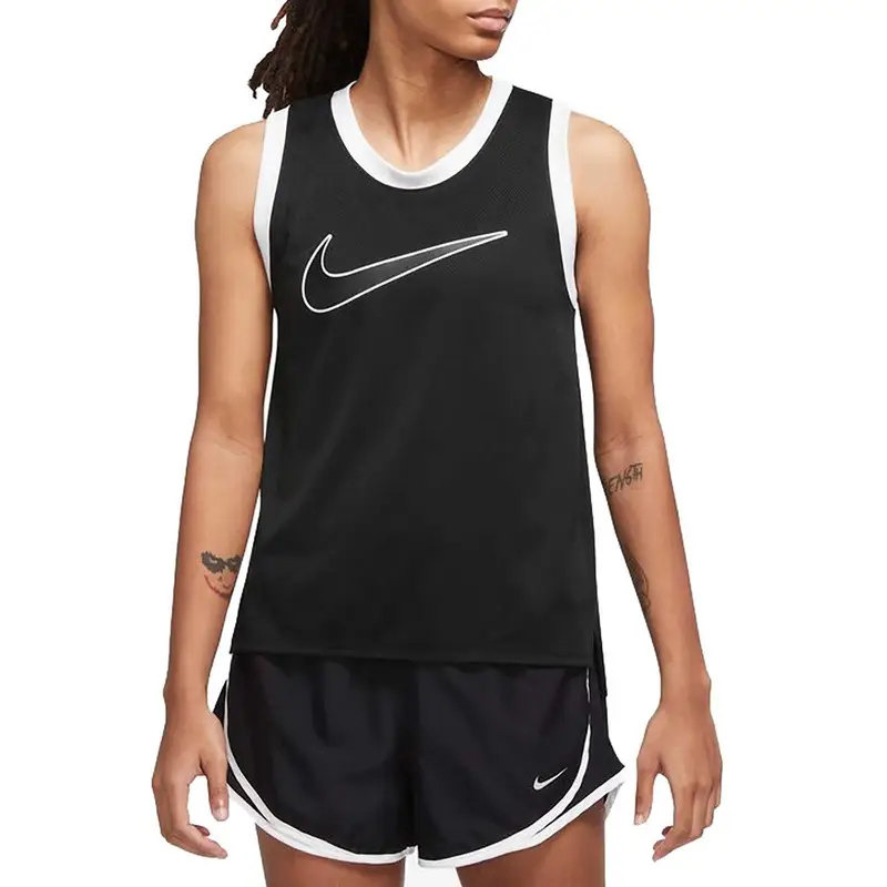 CANOTTA DRI-FIT SWOOSH RUN DONNA Nero