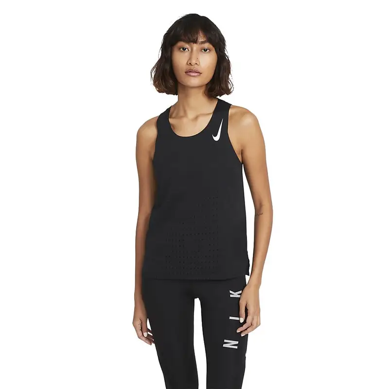 Canotta Running Aeroswift Bianco Nero Donna M