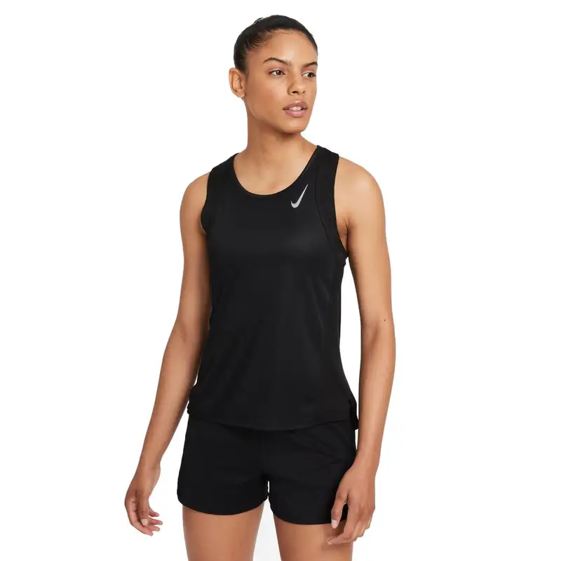 Canotta Running Df Race Nero Reflective Argento Donna XS