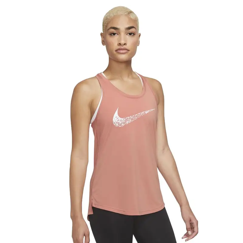 Canotta Running Swoosh Lt Madder Root Bianco Donna XL