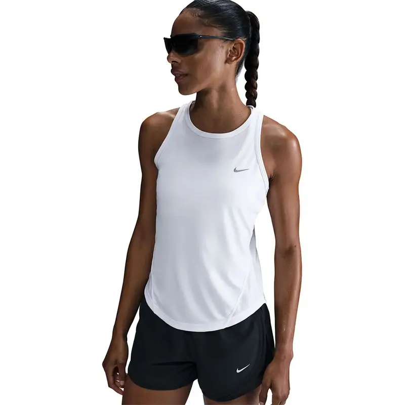 Canotta Running Tempo Bianco Argento Donna L