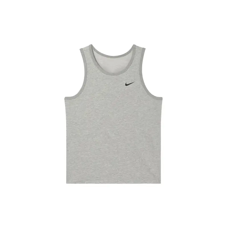Canotta Uomo Nike Dri-FIT con Logo Stampato, Monocolore, Traspirante, Senza Maniche, Grigio AR6070-063 L