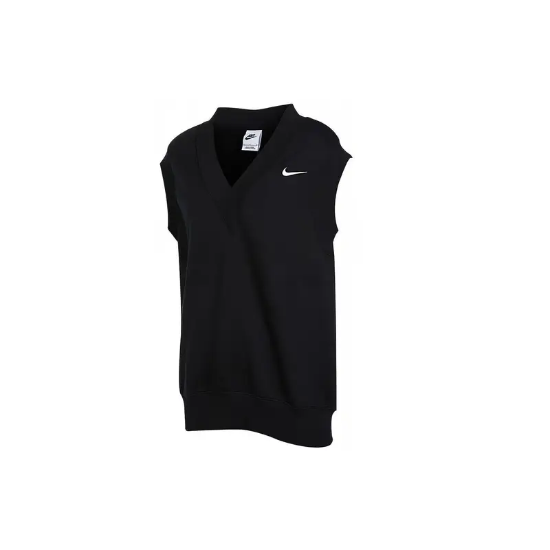 Canottiera casual scollo a V logo solido Nike da donna top nero DQ6760-010 XXL