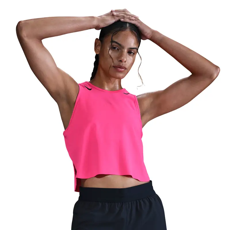 Canottiera corta da donna Nike AeroSwift Rose