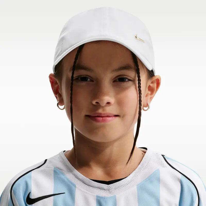 Cappellino 5 pannelli per bambini Nike Dri-FIT Club Blanc