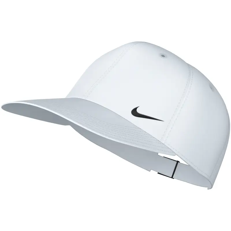 Cappellino con swoosh in metallo senza struttura per bambini Nike Dri-FIT Club Blanc