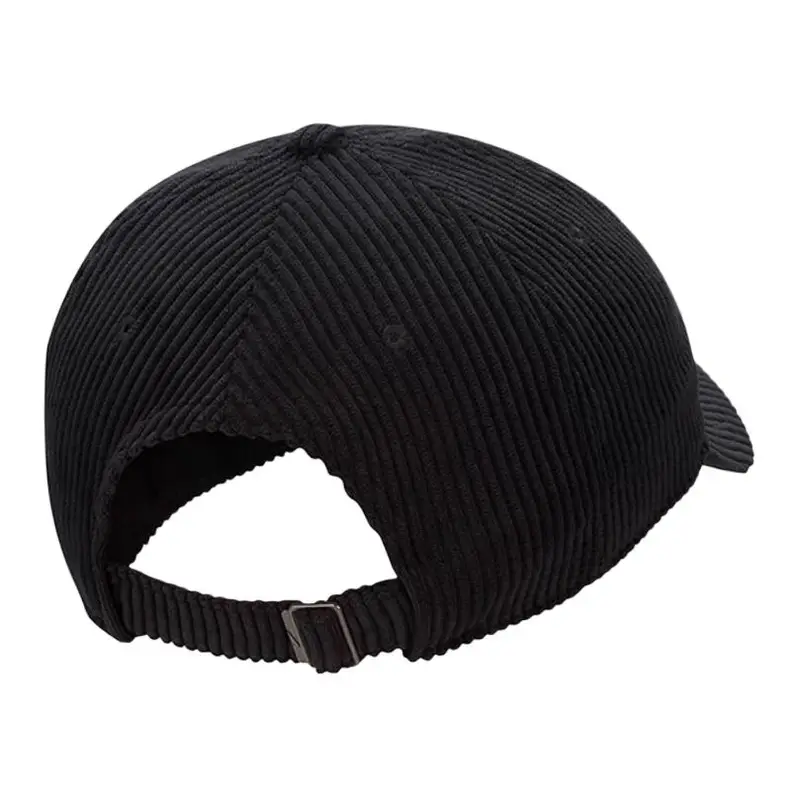 Cappellino da baseball in velluto a coste con design a tinta unita Nike Cappellini unisex Nero FB5375 M miniatura 2
