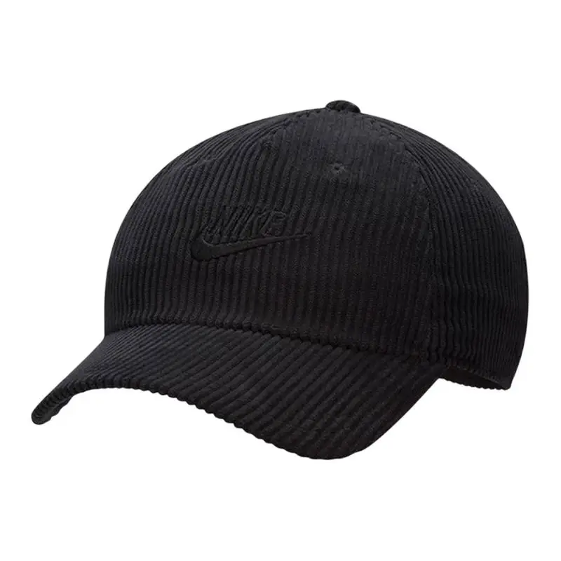 Cappellino da baseball in velluto a coste con design a tinta unita Nike Cappellini unisex Nero FB5375 M