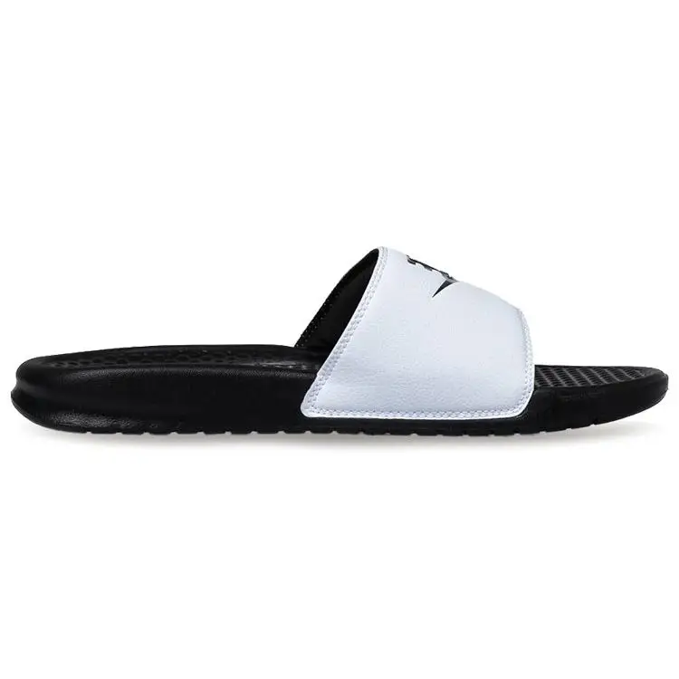 Ciabatte Nike Benassi Bianche Unisex Sandali Nero-Nero 343880-100 36 miniatura 2