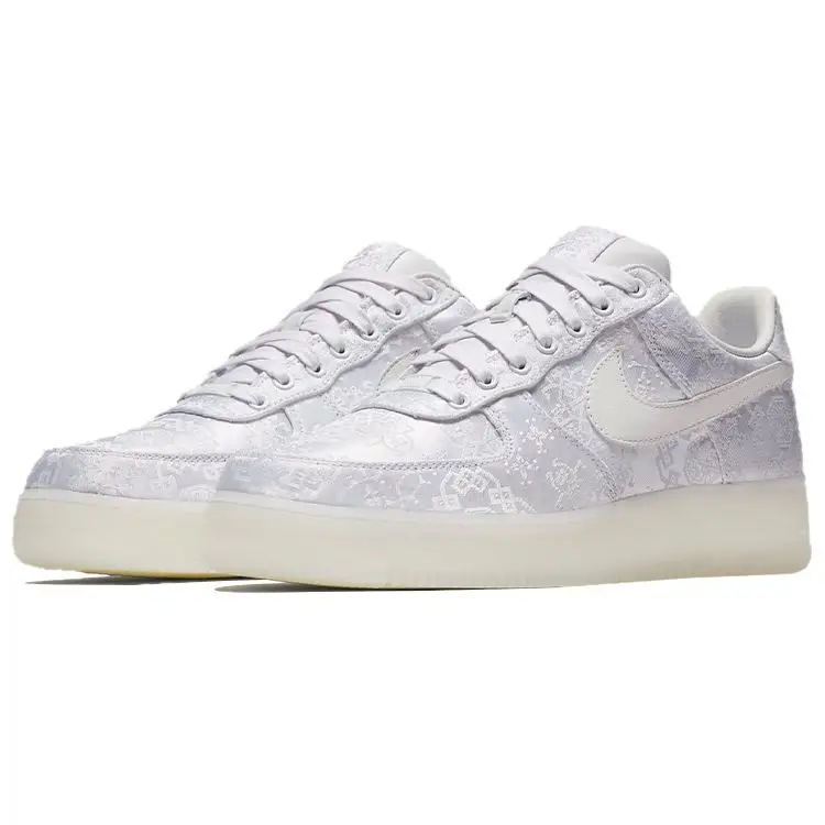 Nike Sneakers Unisex Bianco Premium CLOT x Air Force 1 1WORLD miniatura 5