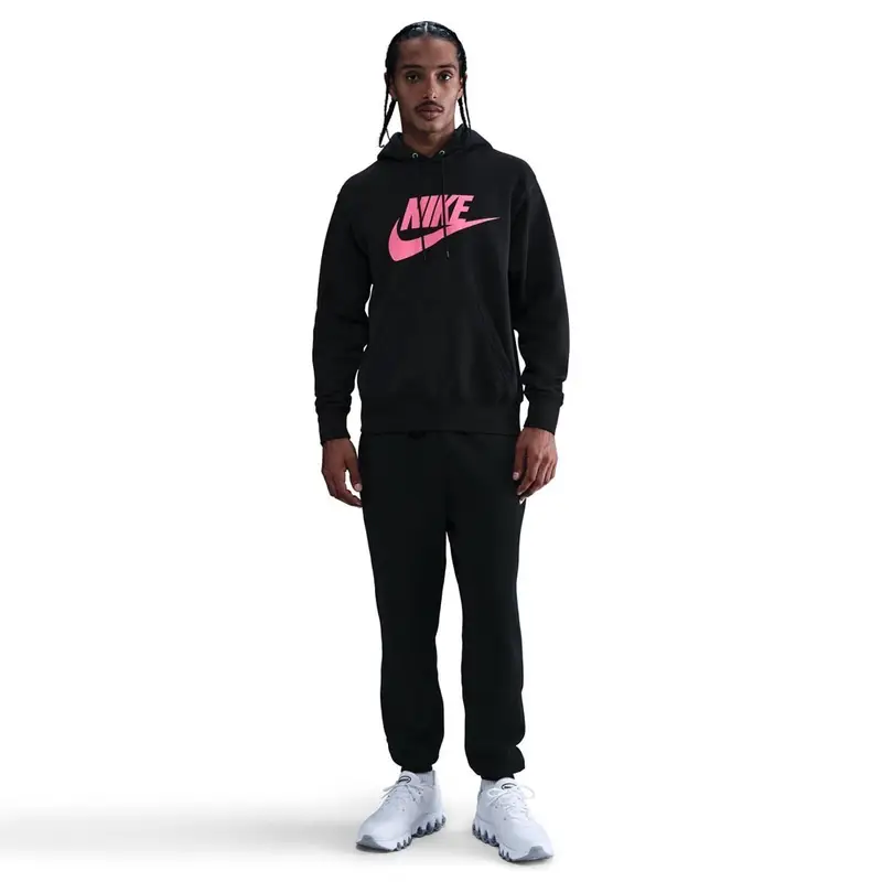 Club Felpa Con Cappuccio Nero Uomo L