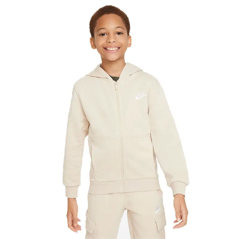 Club Felpa Con Cerniera Beige Bambino M