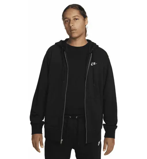 Club Fleece Full Zip M - felpa con cappuccio - uomo Black