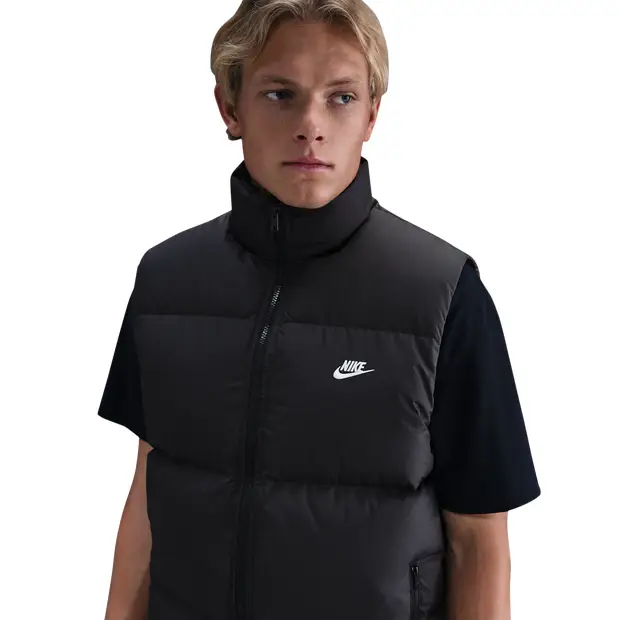 Club Puffer Vest male Giacche - Nero - Poly Woven - Foot Locker Black