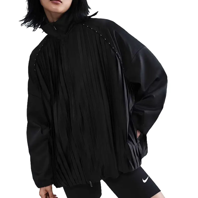 Collezione Nike Swoosh Sportswear Giacca Comoda Versatile Trendy Monocolore Giacca Donna HJ0518-010 XL