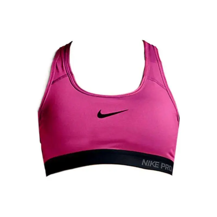 Color Block Stampa Logo Lettere Reggiseno Sportivo Yoga Intimo Donna Rosa 589423-616 XL