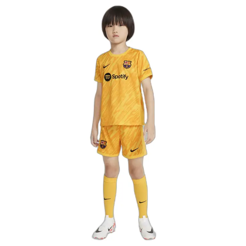 Completo bambino FC Barcelona Dri-Fit 2024/25 Jaune