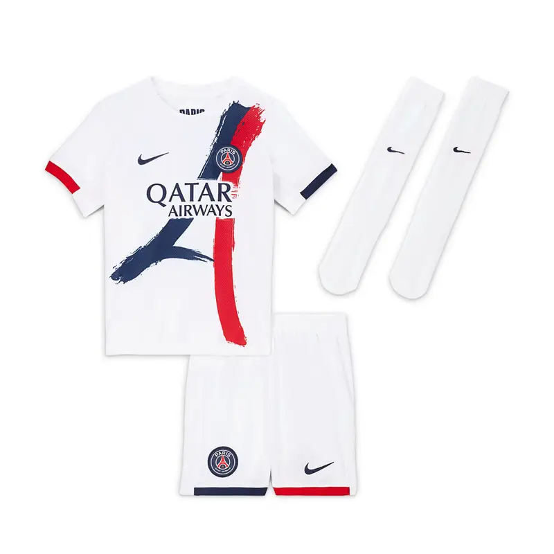 Completo Esterno per bambini PSG 2025/26 Blanc