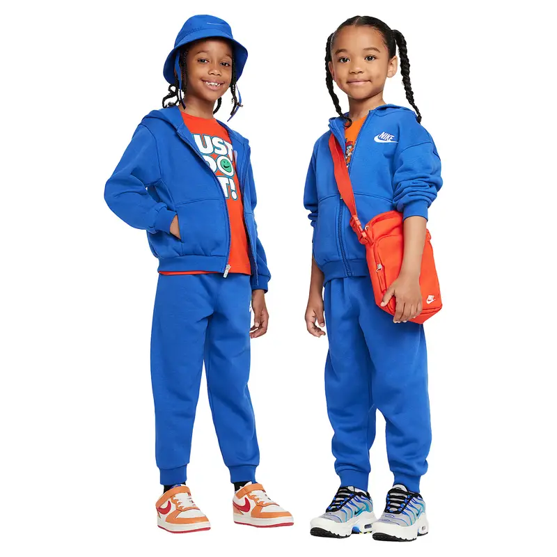 Completo felpa con cappuccio e pantaloni per bambini Nike Club Bleu