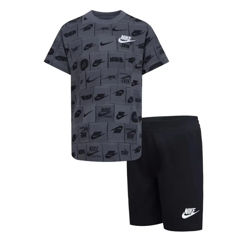 Completo sportivo per bambini Nike Club Noir