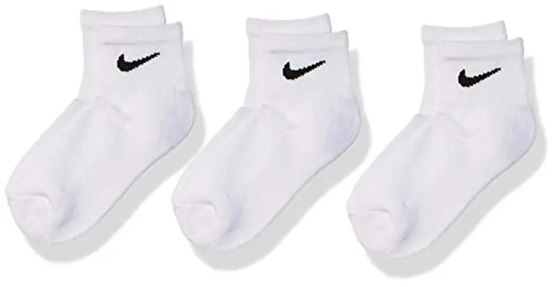 Nike -CONFEZIONE DA 3 PAIA -CALZA ALLA CAVIGLIA -LOGO bianco 5-7 ANNI 001