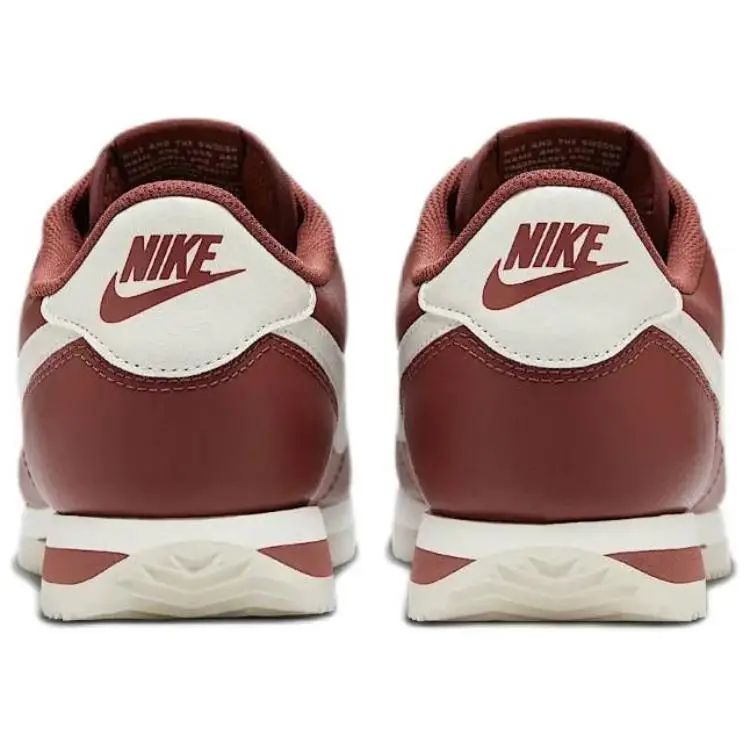 Cortez Pelle Confortevoli Versatili Antiscivolo Resistenti all Usura Scarpe da Corsa Casual Basse Donna sneaker Rosso Marrone DN1791-201 35 5 miniatura 5