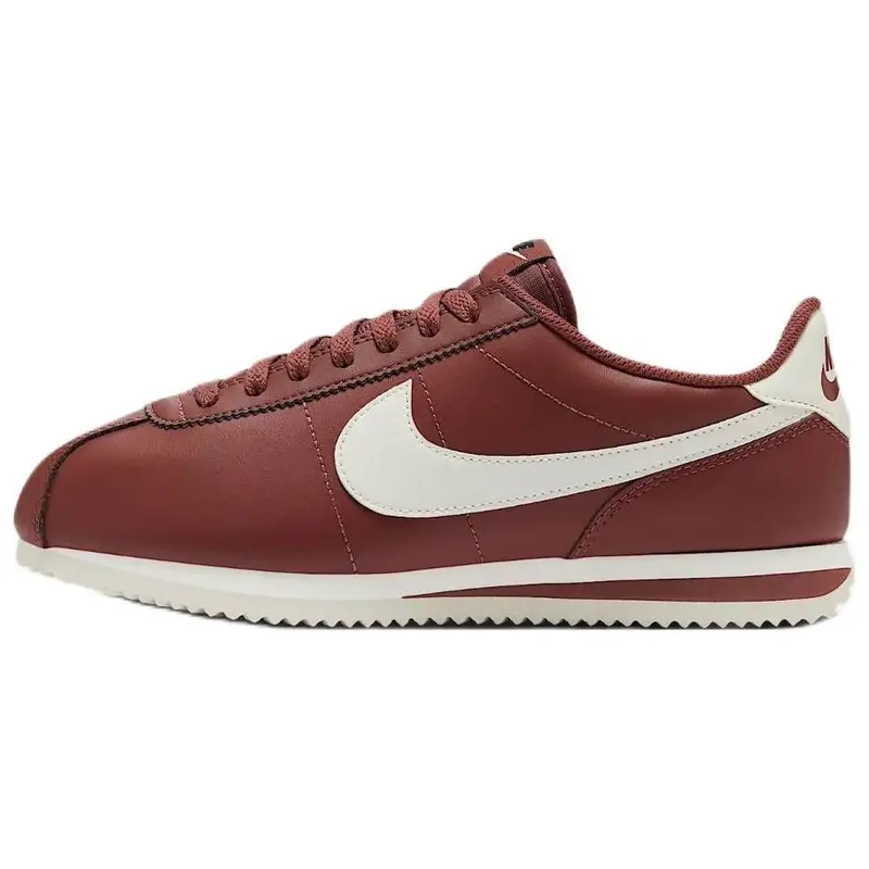 Cortez Pelle Confortevoli Versatili Antiscivolo Resistenti all Usura Scarpe da Corsa Casual Basse Donna sneaker Rosso Marrone DN1791-201 36 5